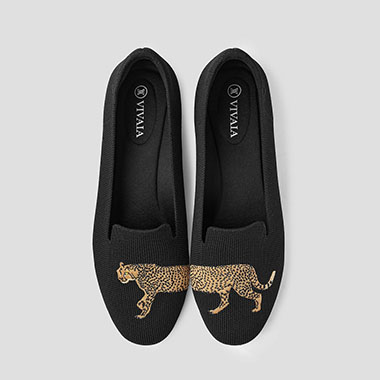 Christian Louboutin - Kashasha Leopard Print Flat Loafer