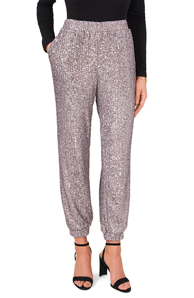how to wear sequin joggers