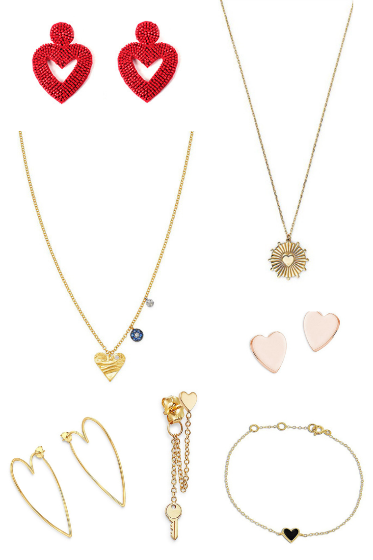 stylish heart shaped jewelry