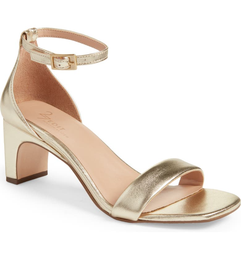 Gold strappy outlet sandals low heel