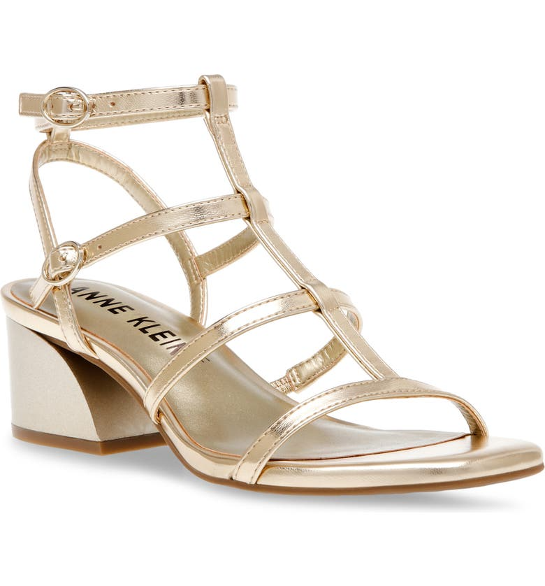 Strappy discount gold sandals