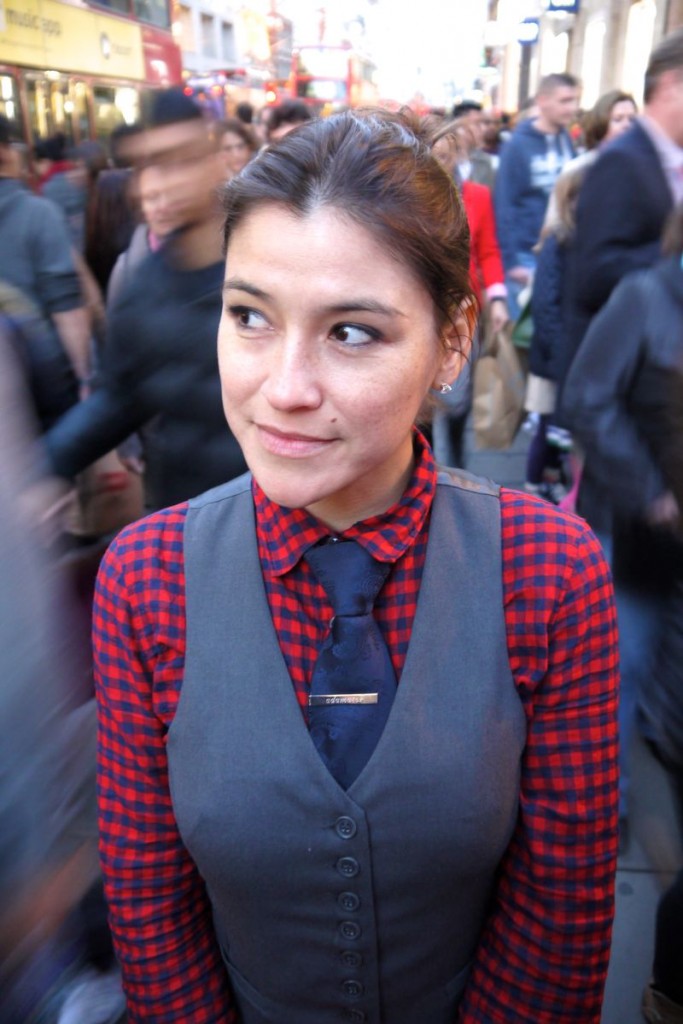 woman wearing a tie personal stylist