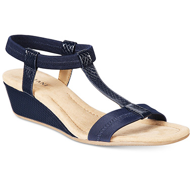 Navy wedge dress sandals sale