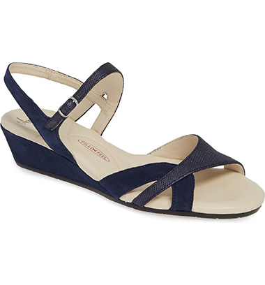 navy blue sandal wedges