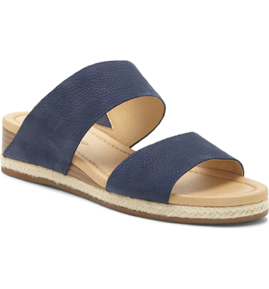 Navy Blue Sandals Wedges VSTYLE