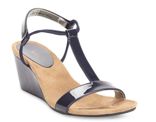 navy blue wedge