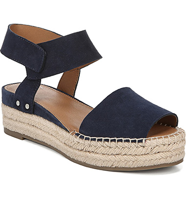 Navy blue best sale platform sandals