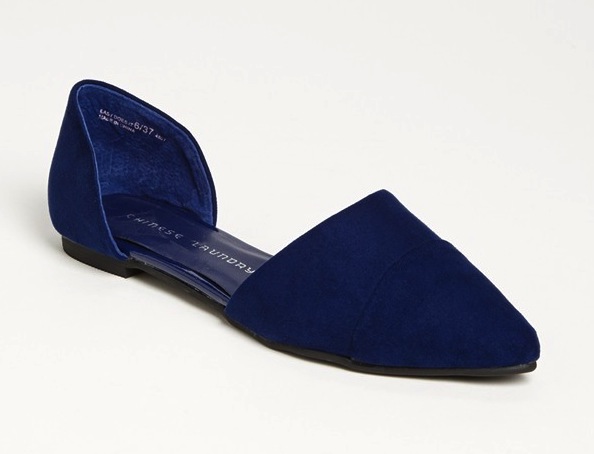 pointy toe dorsay flats