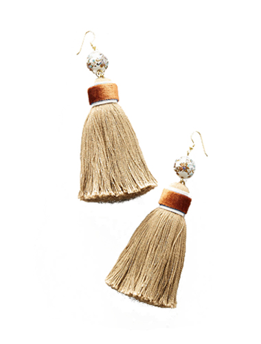 anthropology tassel shoulder duster earring