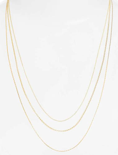 layered chain necklace