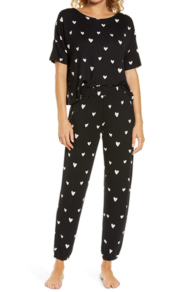 heart pajamas to wear on valentines day