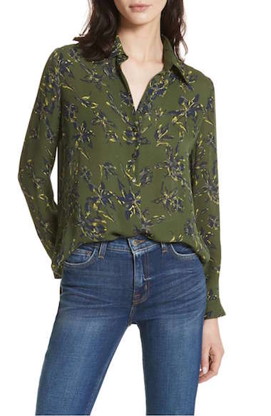 lagence-nina-print-silk-blouse-how-to-wear-floral-prints - V-Style