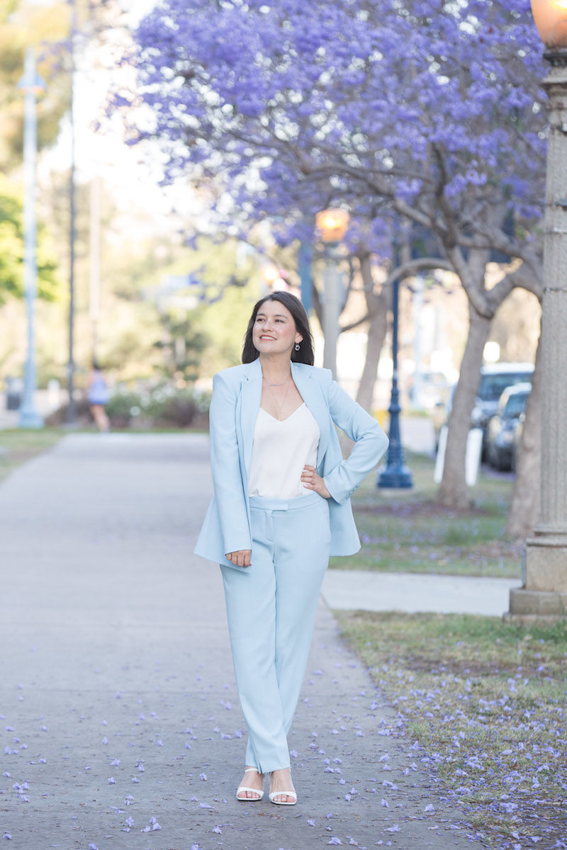 pastel suit