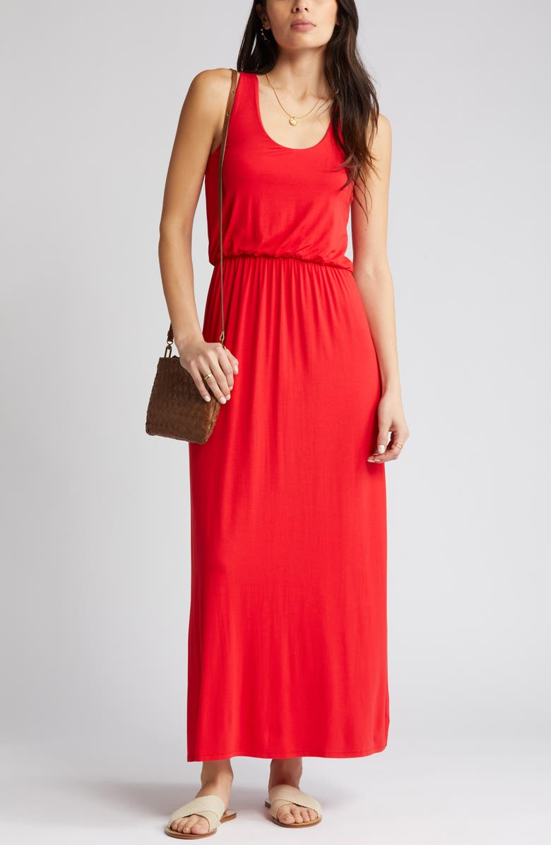 casual maxi red dresses