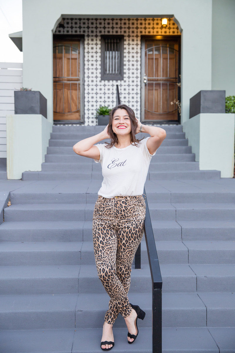 Vintage 1980 leopard Print Pants | Free People