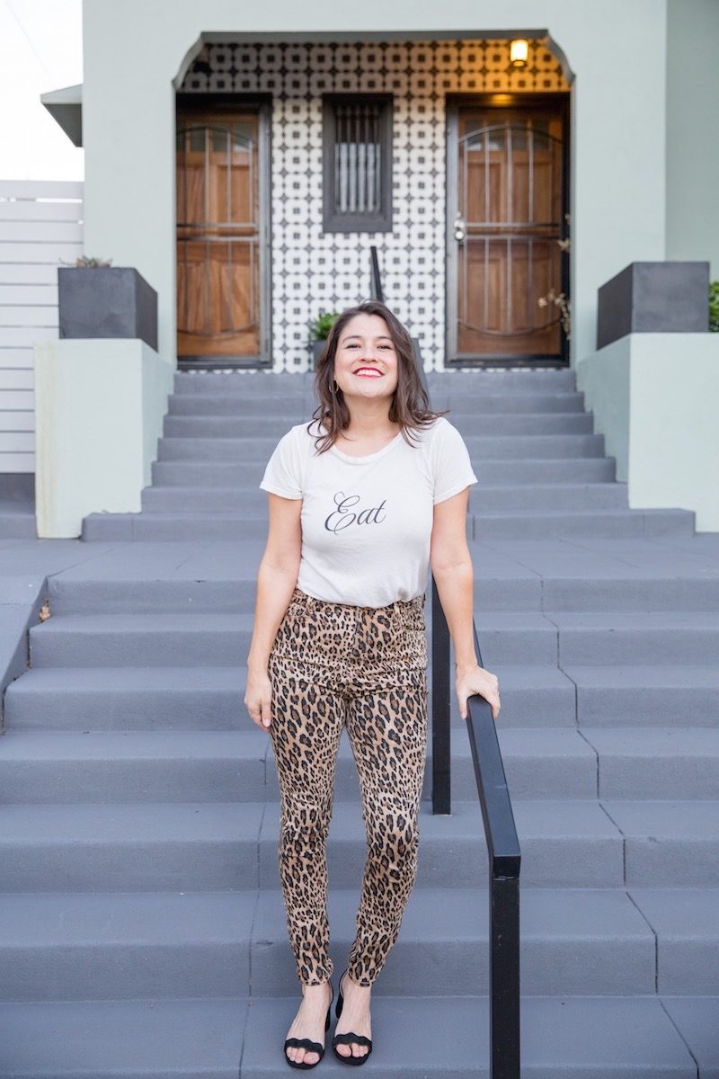 What to wear with leopard pants