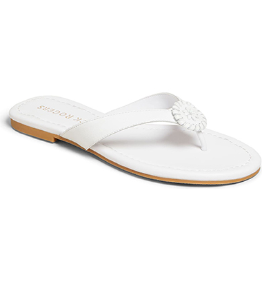  Ranberone Women's Yoga Mat Flip Flops Casual Flat Summer Beach  Sandals Size 5.5 Beige White