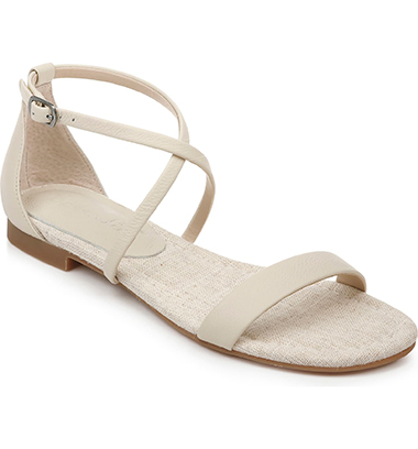 eggshell sandals