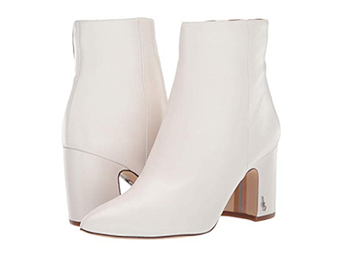 white sam edelman booties