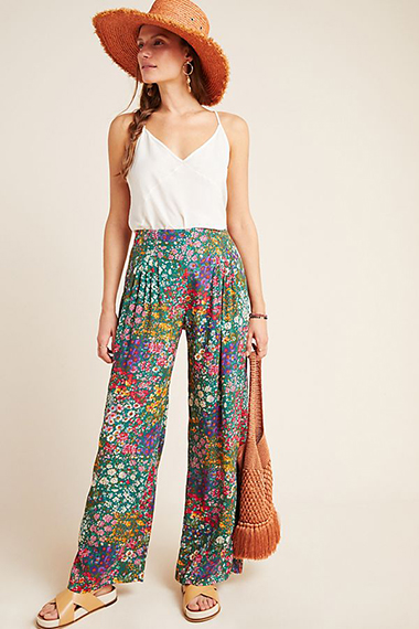 Amadi Pleated Wide-Leg Pants