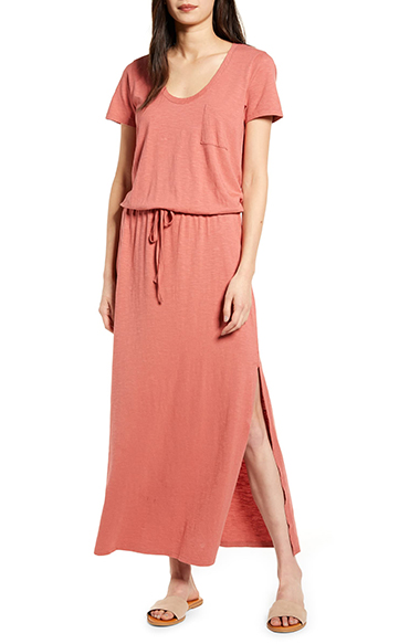 caslon-cotton-blend-maxi-dress-what-to-wear-working-from-home - V-Style