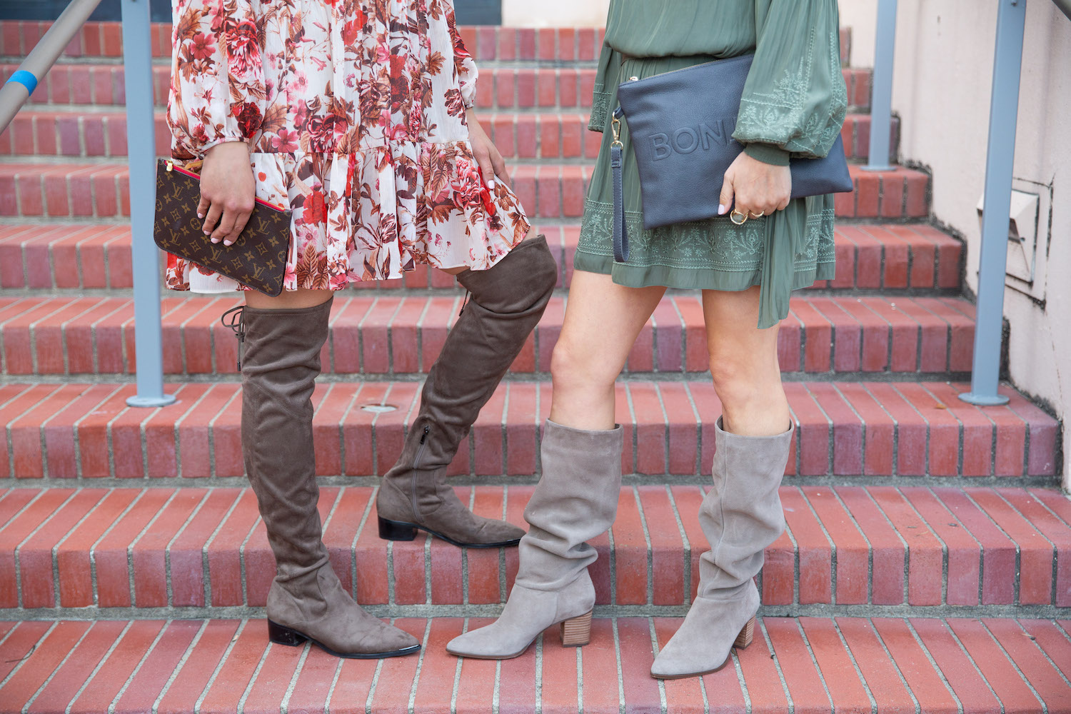 taupe boots outfit