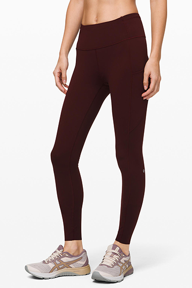 Lululemon Fast And Free Tight 25 *non-reflective Nulux In Brown