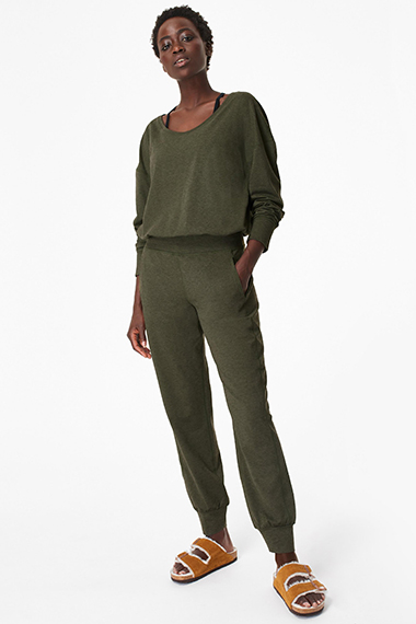 Long sleeve jogger store jumpsuit