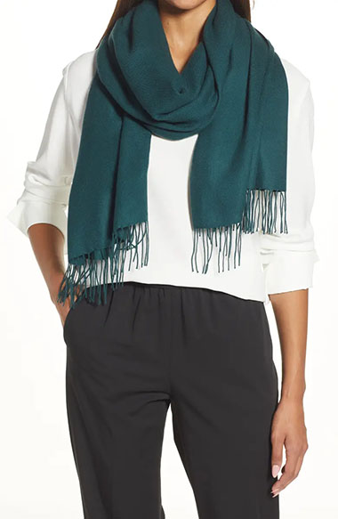 Nordstrom Tissue Weight Wool & Cashmere Scarf