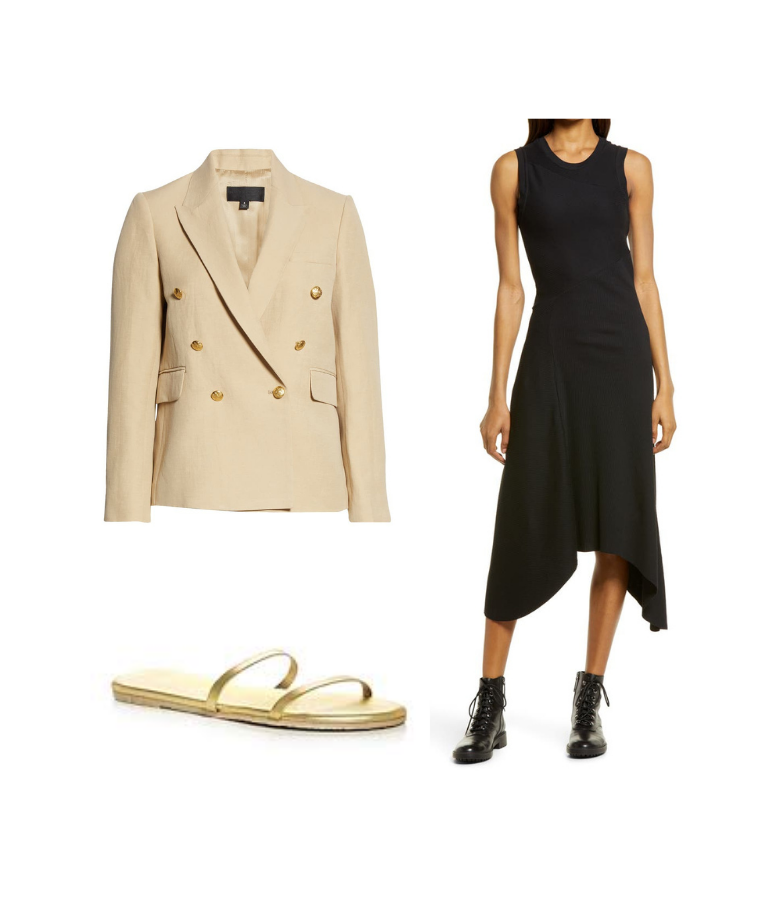 How To Wear a Blazer With A Maxi Dress