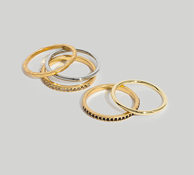 affordable gold rings for stacking