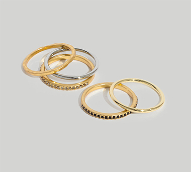 Affordable hot sale stacking rings