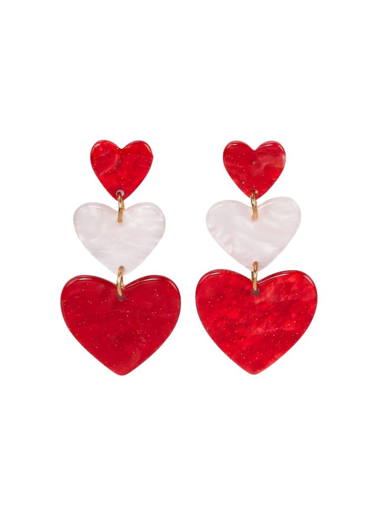 cute heart shaped earrings