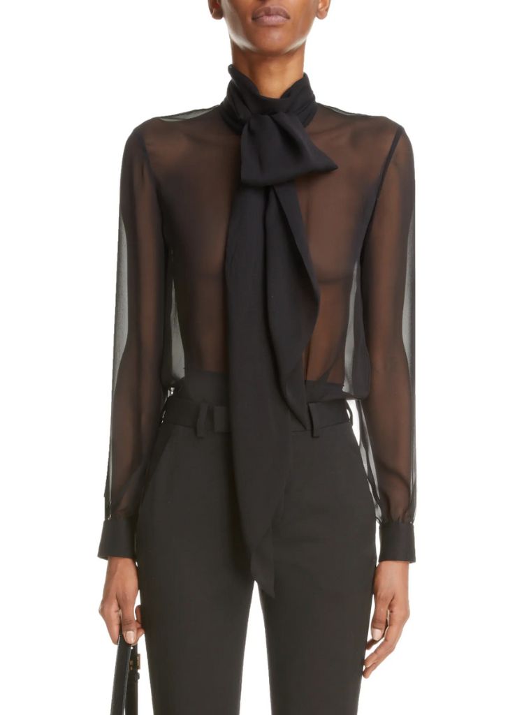 what to wear on valentines day sheer blouse
