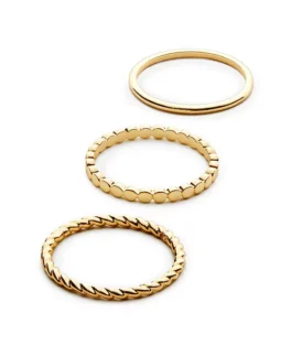 how to stack gold rings