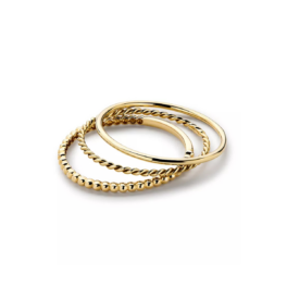 thin gold stacking rings