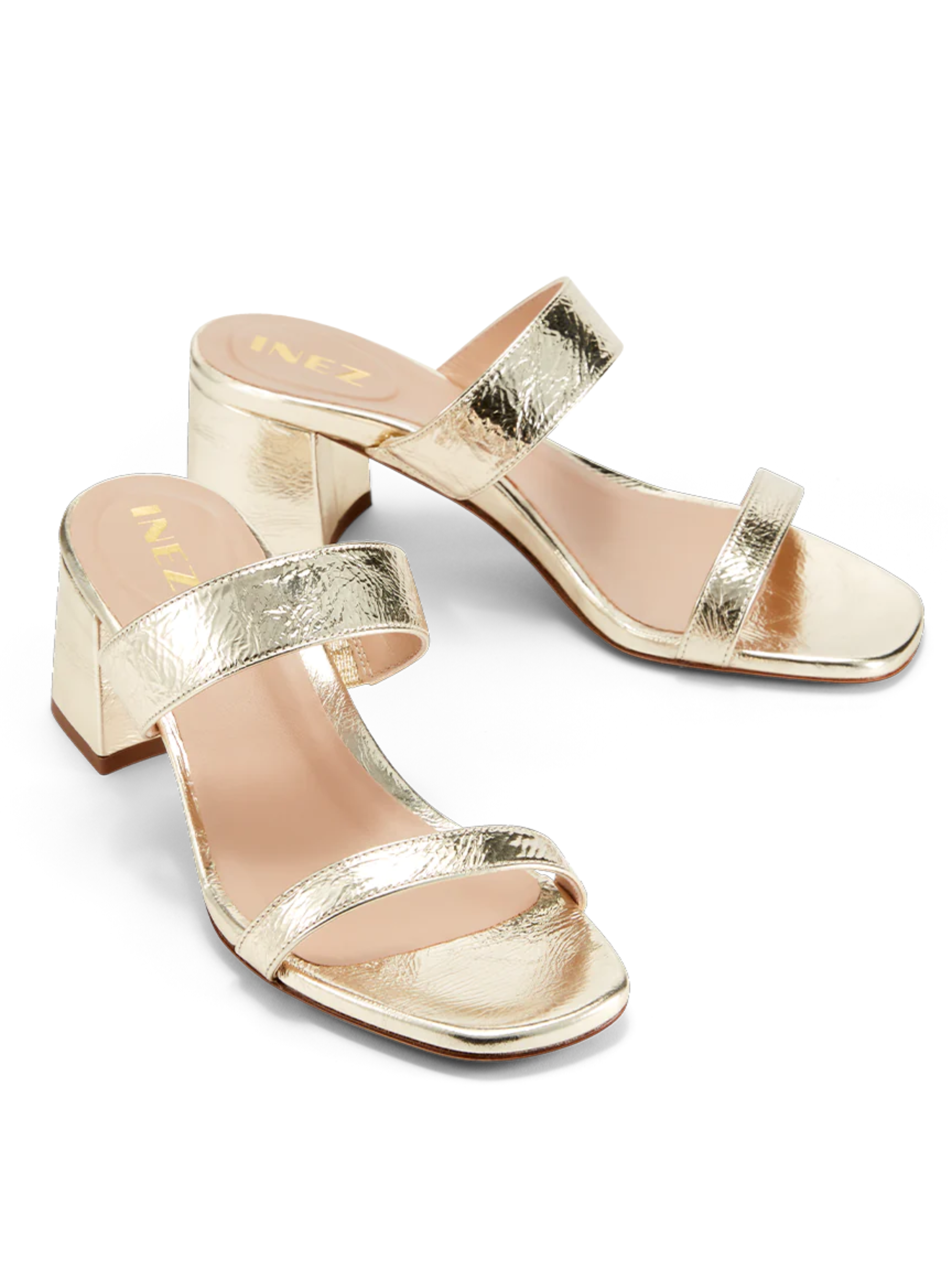 Mango Gold Metallic Heel Sandals | Wardrobe Icons