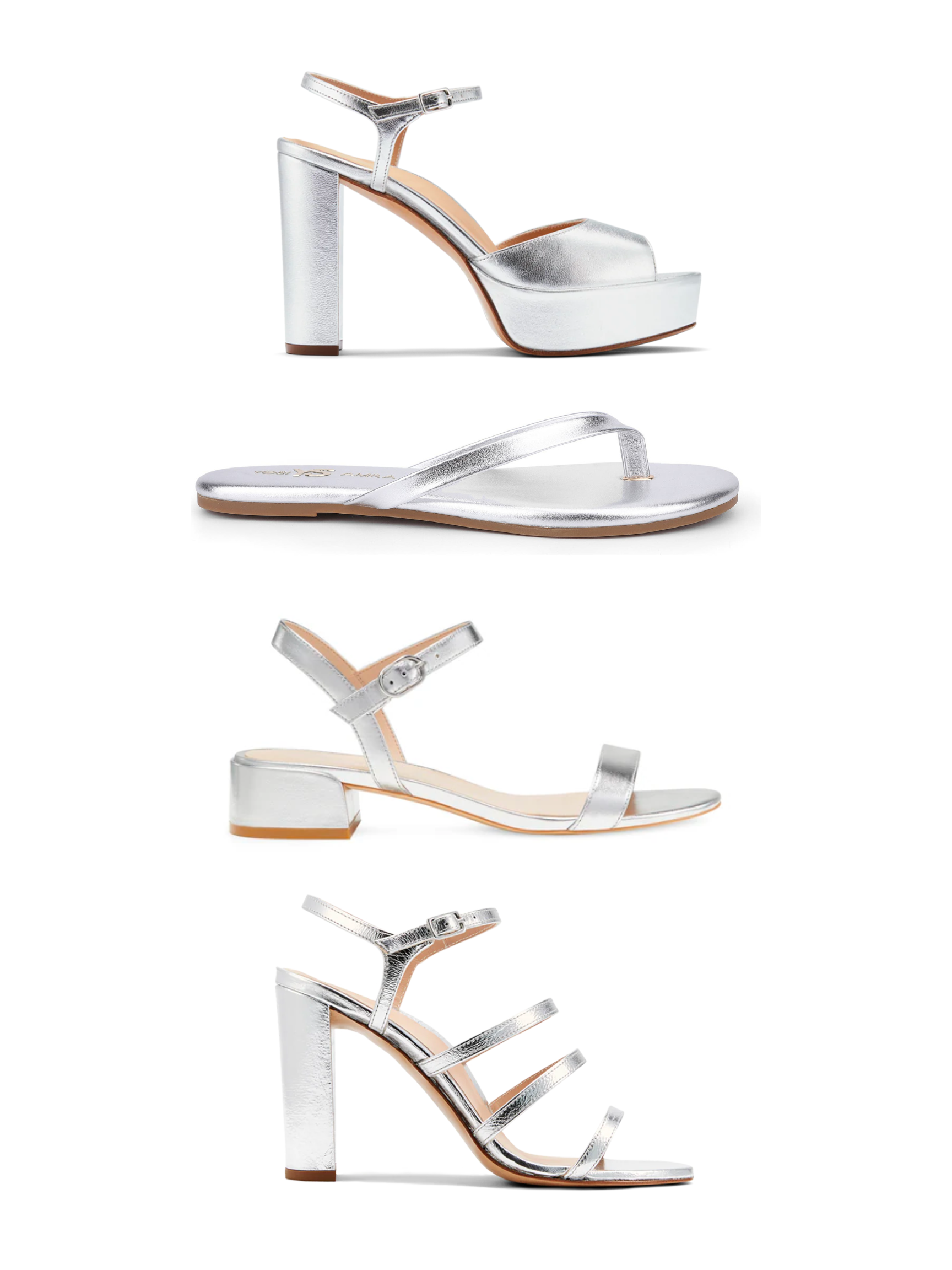 best silver metallic heels and best silver metallic sandals