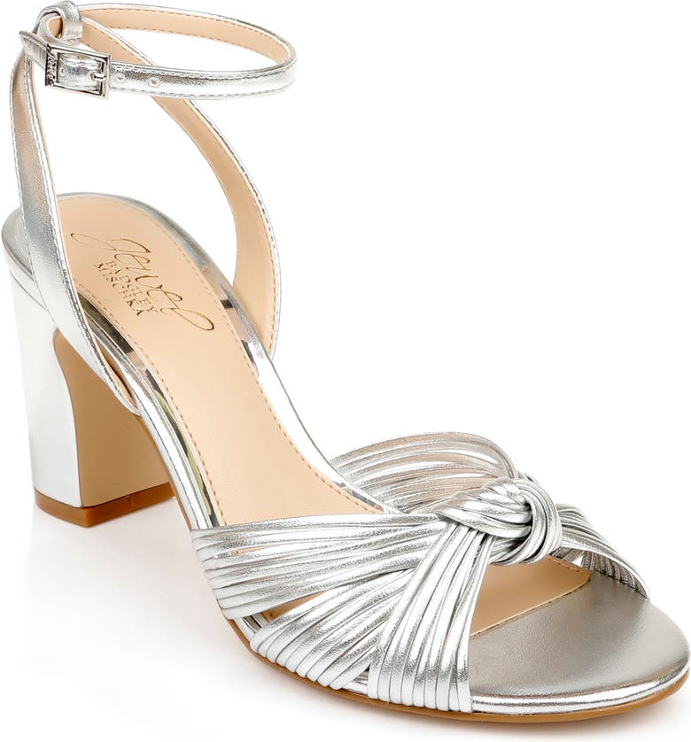 silver metallic heels