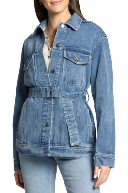 best belted denim jacket 