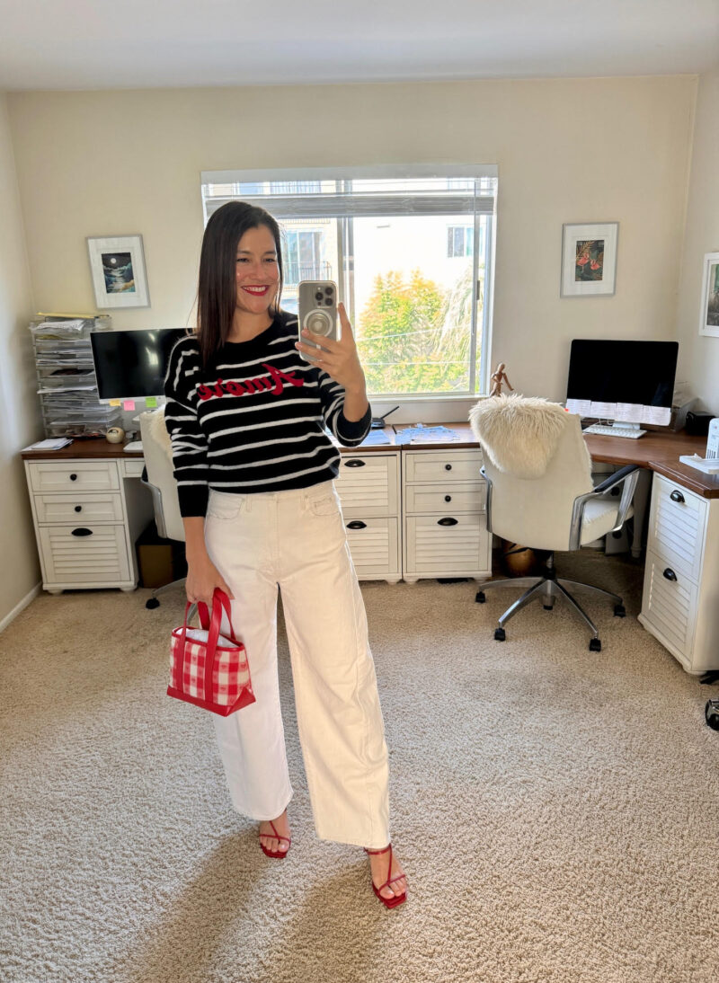 Striped Sweater Outfit VSTYLE