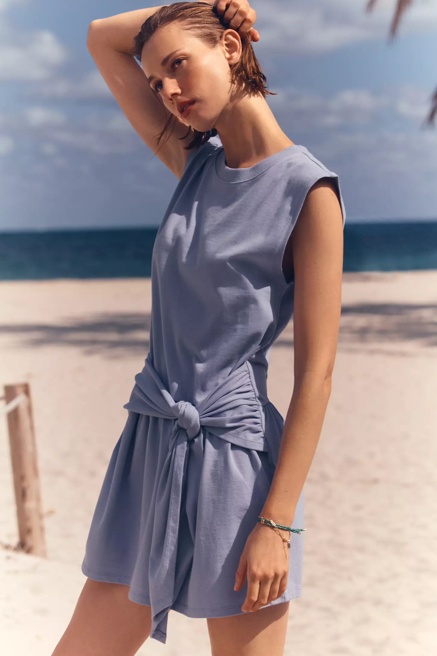 Anthropologi short summer blue dress